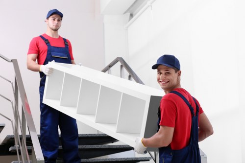 Loading furniture in central London near Covent Garden streets