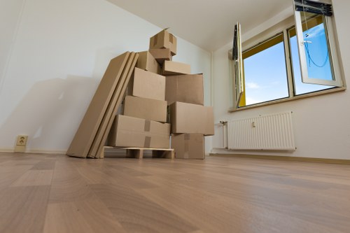 Professional movers loading belongings for an office relocation in Covent Garden