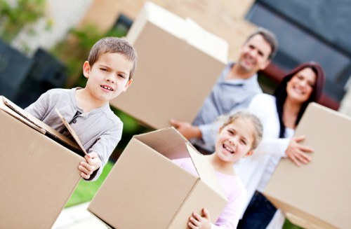Careful loading of household items for a Covent Garden relocation
