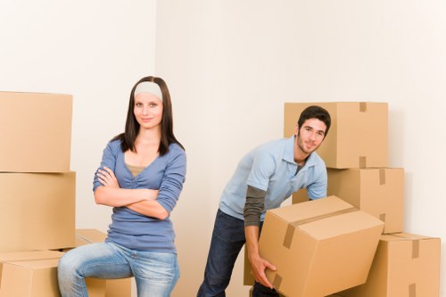 Local team collecting unwanted furniture from a Covent Garden residential building