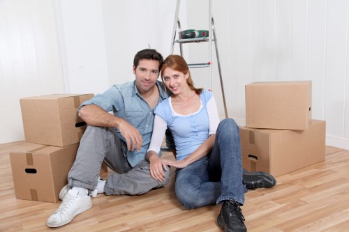 Packed removal van ready for a local move in Covent Garden