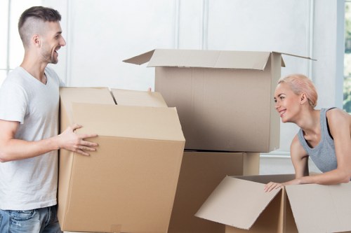 Careful loading for an office move in Covent Garden