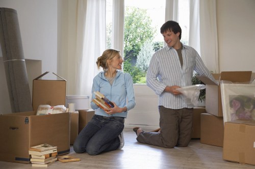 Furniture and box loading support for a Covent Garden move