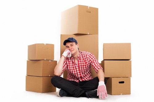 Protective wrapping for furniture during a house removal