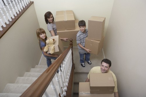 Covent Garden moving service handling boxes and household items
